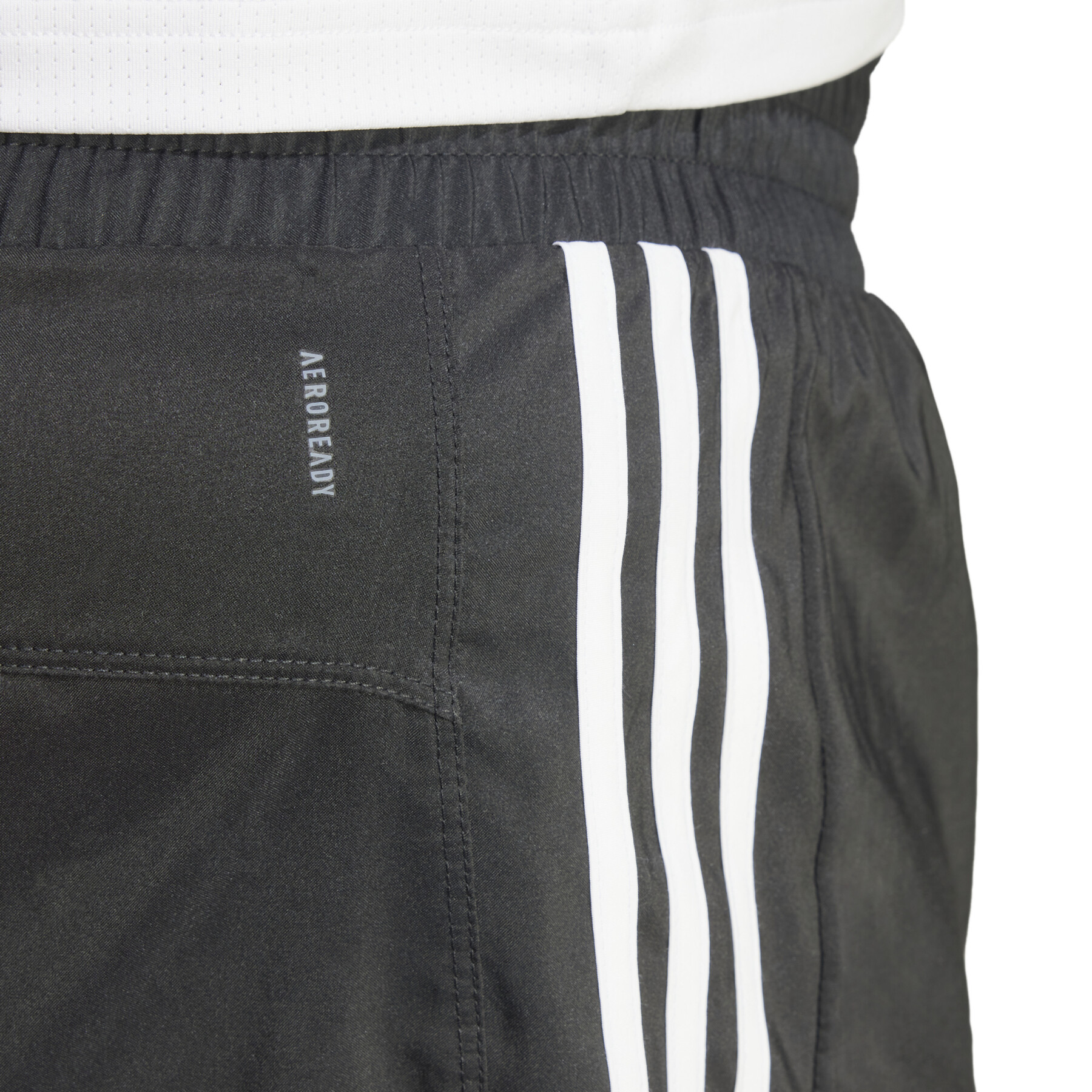 Shorts da allenamento a vita alta Adidas Pacer Pacer 3 Stripes Woven (GT)