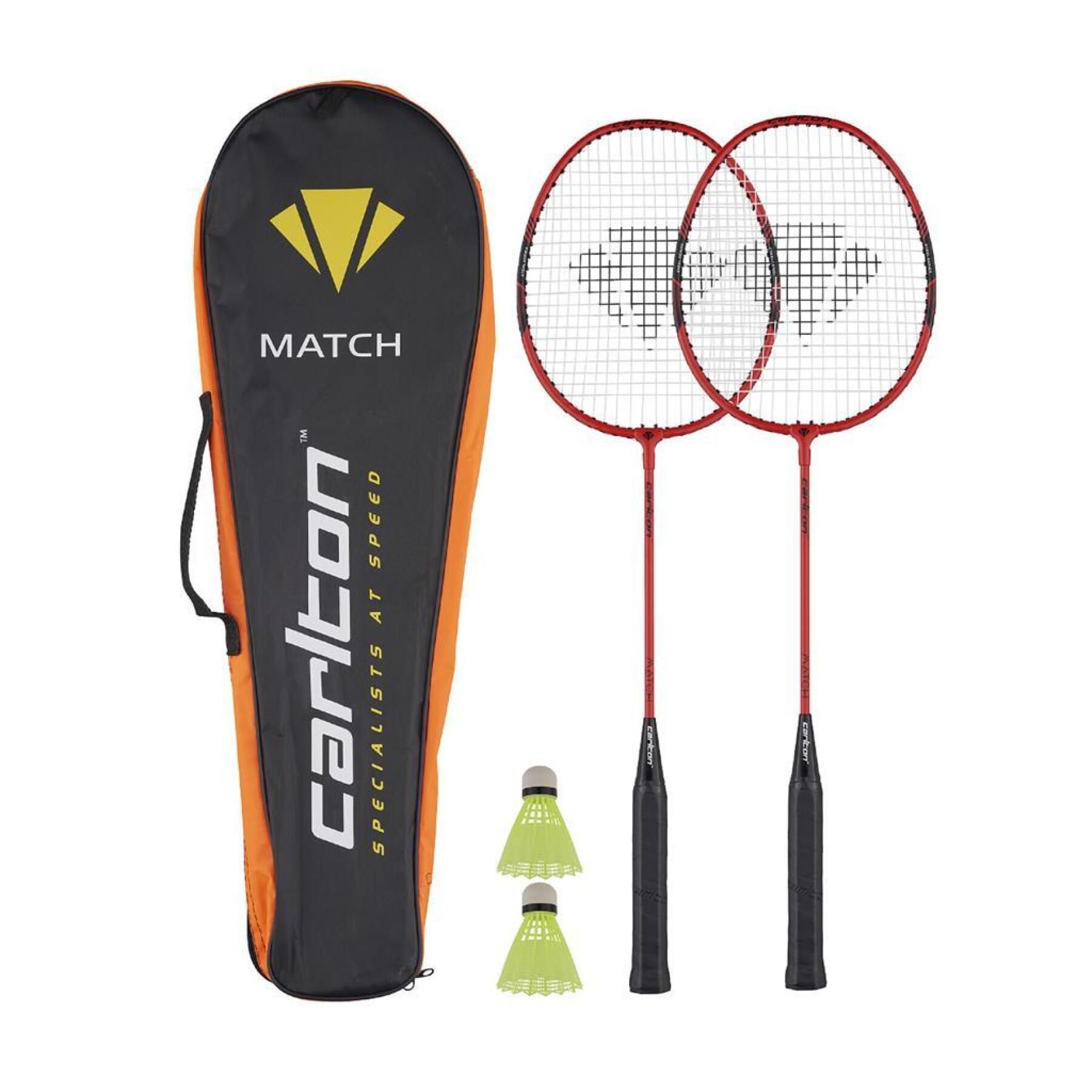Set di racchette da badminton per 2 giocatori Carlton Match G3 Hd