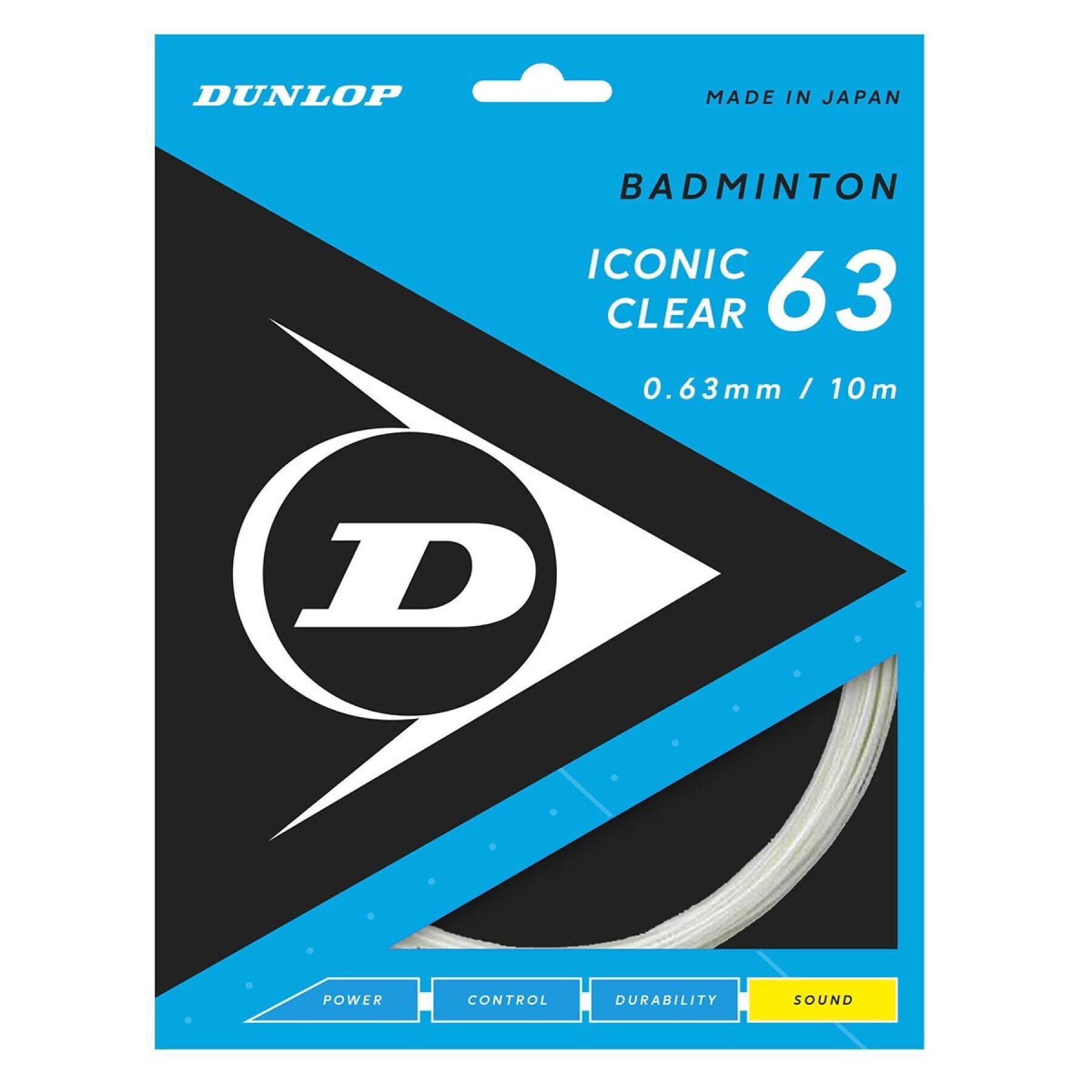 Corde da badminton Dunlop Iconic Clear 10 m