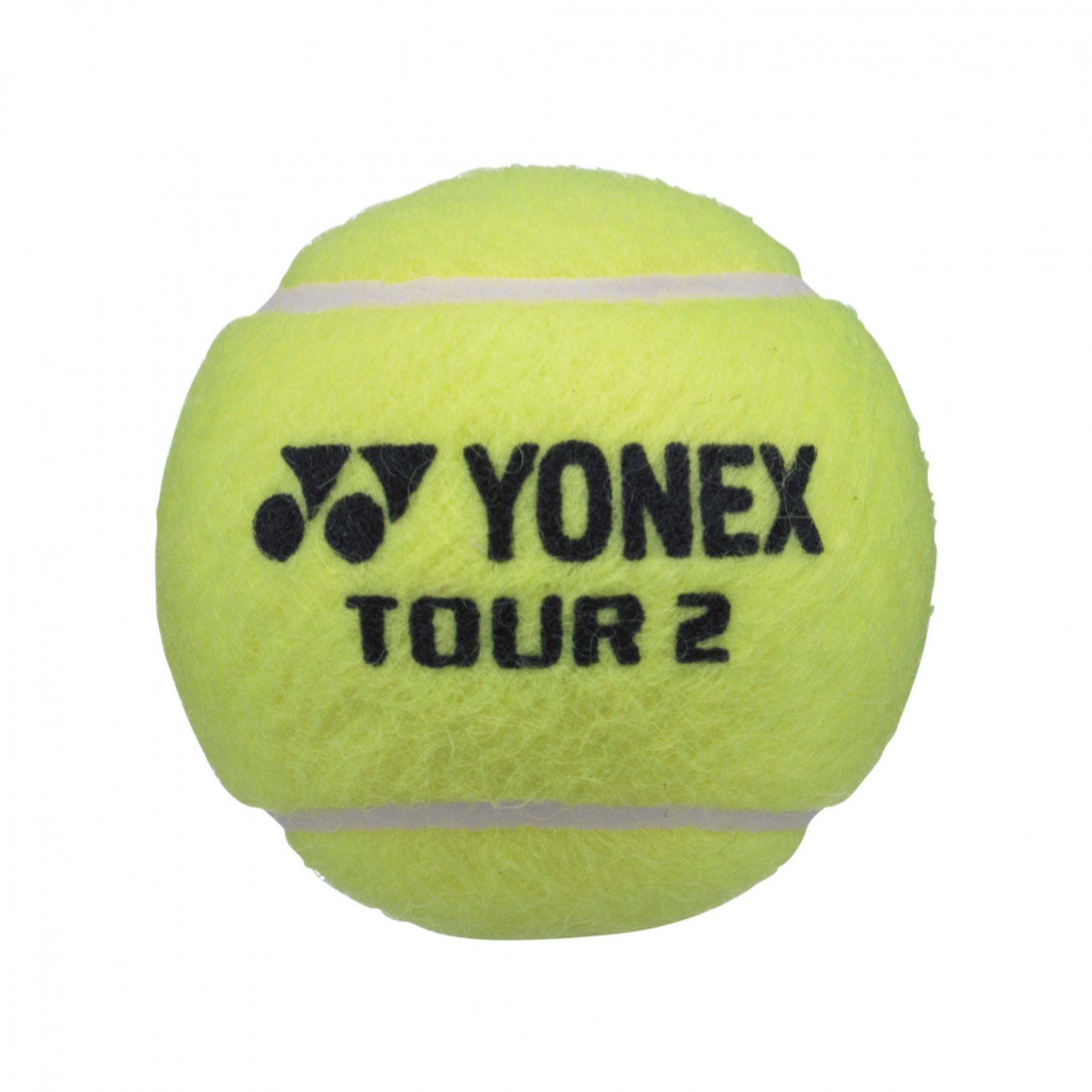 Tubo di 4 palline Yonex Tour