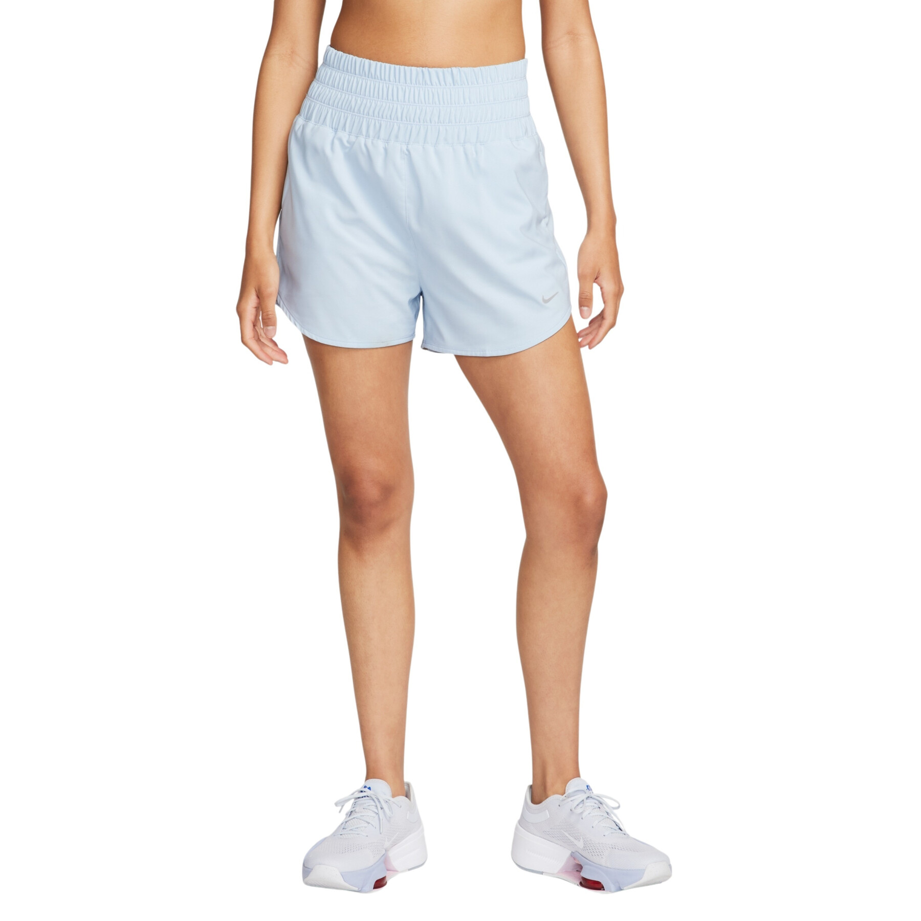 Pantaloncini da donna a vita altissima con sottopantaloncino integrato Nike One Dri-FIT
