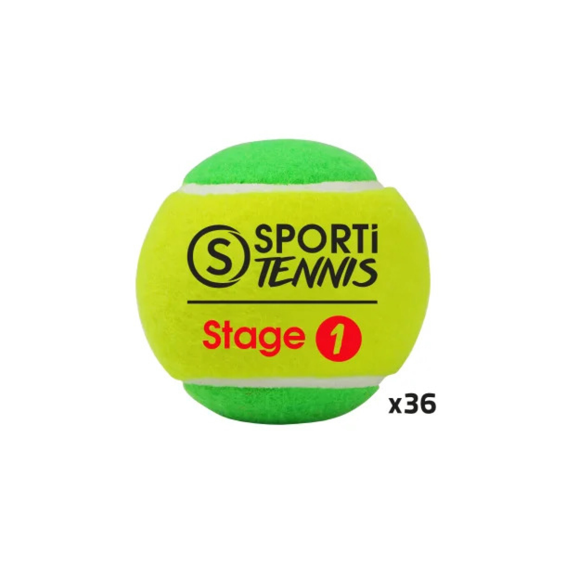 Sacchetto da 36 palline da tennis Sporti Stage 1