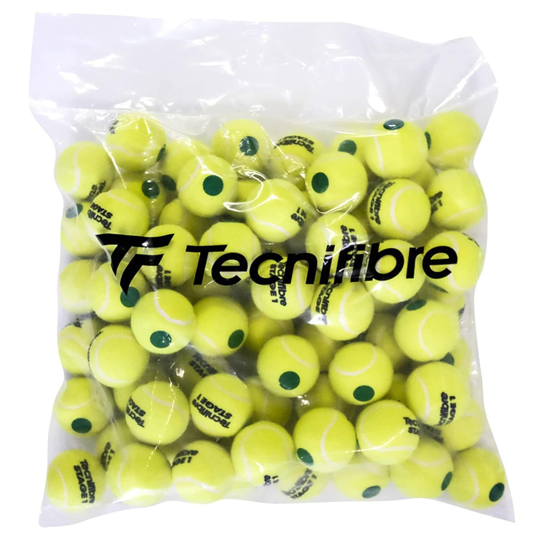 Set di 144 palline da tennis Tecnifibre Stage 1