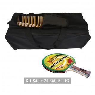 Kit racchette (borsa + 20 racchette) Sporti Hurricane