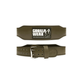 Cintura di sollevamento in pelle imbottita Gorilla Wear 4"