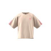 Camicia sportiva bambina a 3 strisce in cotone biologico adidas Future Icons