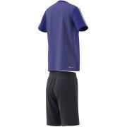 Set maglia e pantaloncini da bambino adidas 3-Stripes Essentials Aeroready