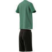 Set di maglietta e pantaloncini per bambini adidas Train Essentials Aeroready 3-Stripes Regular-Fit
