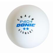Set di 6 palline da tennis da tavolo Donic Coach P40+** (40 mm)