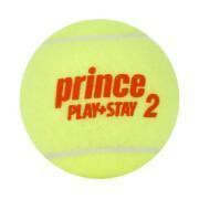 Tubo di 3 palline da tennis Prince Play & Stay - stage 2