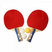 Set di racchette da ping pong con 3 palline Softee